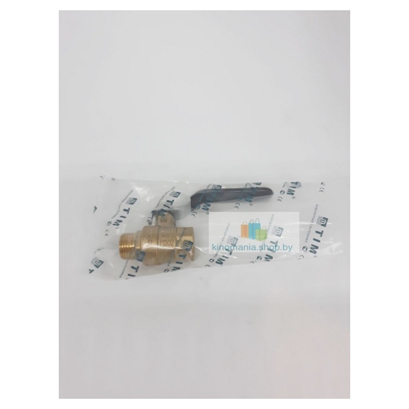 Кран шаровой латунный Г-Ш 1/2" ручка TIM DE1201 (DN15) - фото2