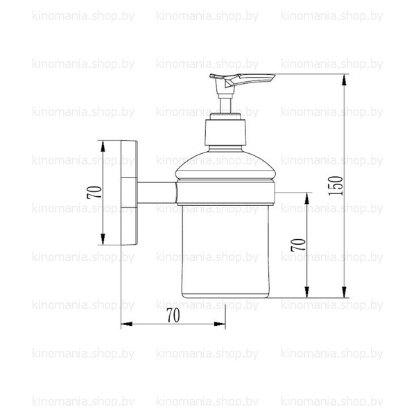 Дозатор для жидкого мыла Ledeme L1927 - фото2