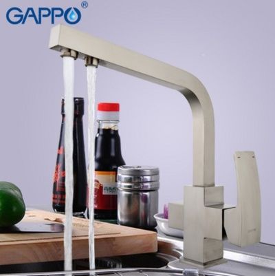 Смеситель для кухни с подключением фильтра питьевой воды Gappo G4307-5 - фото1