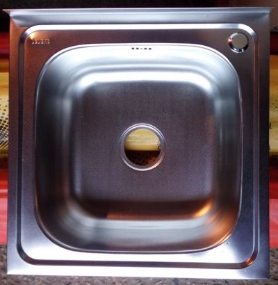 Мойка кухонная нержавейка Ledeme L65050 (прямоугольник),(накладная),(500х500),(декор),(0,8мм),(сифон)+Подарок (4 пластиковых крепления для накладной мойки)!
