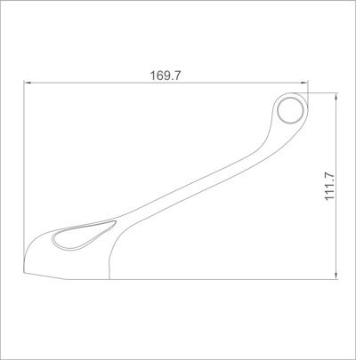 Ручка-рычаг для смесителя Ledeme LH79 (под 40 мм) - фото2