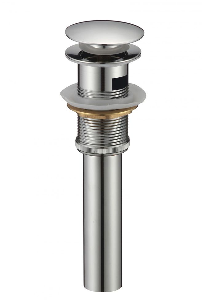 Донный клапан для умывальника с переливом и удлинителем Savol S-XS001 (хром)