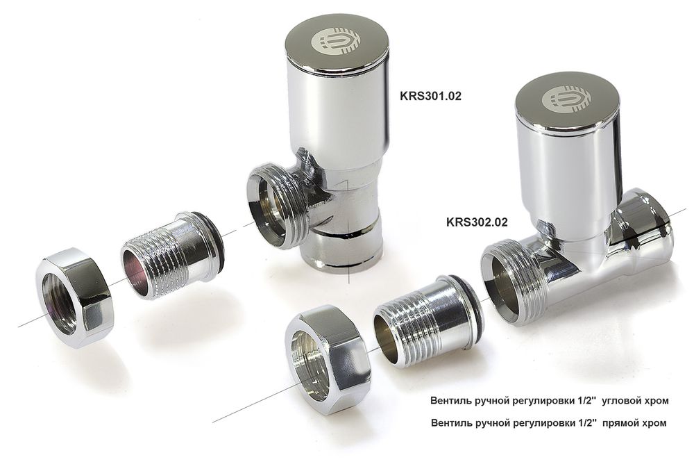 Вентиль регулировочный для радиатора угловой хромированный с седальным затвором TIM KRS301.02 (1/2") фото-3