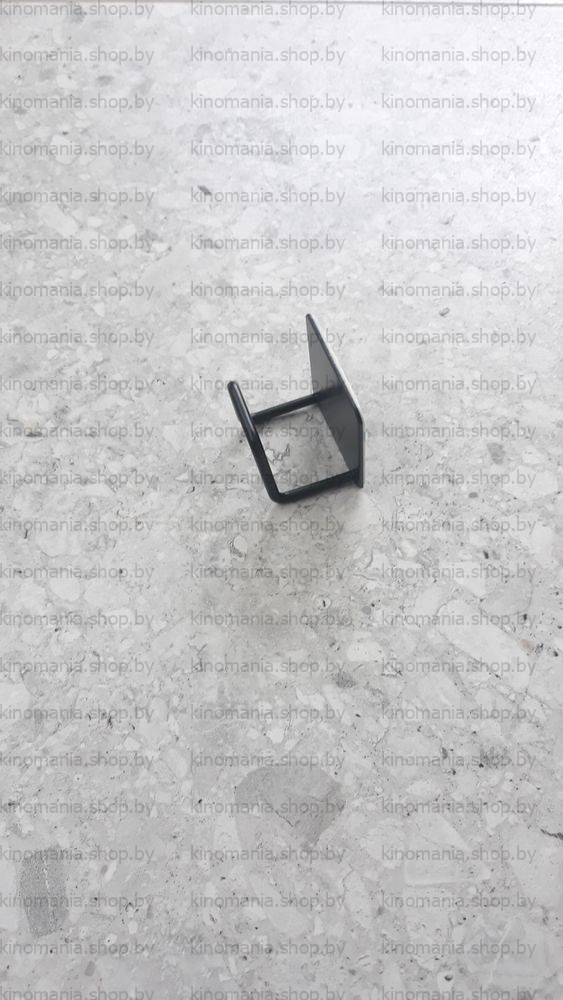 Крючок на клейкой 3M ленте для кухонной мойки Vitovt Kv-BL (металл, чёрный, 5*5*3.5) (Wisent WT415B) фото-3