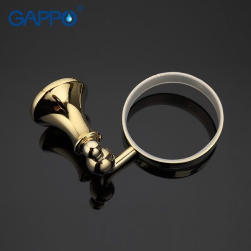 Ёршик для туалета настенный золотой Gappo G1410