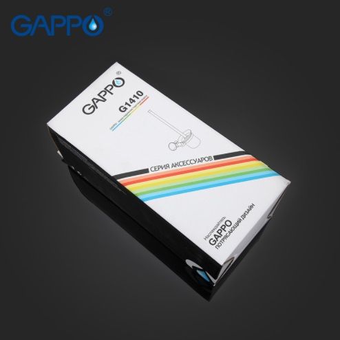 Ёршик для туалета настенный золотой Gappo G1410