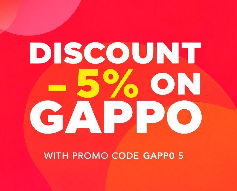 Скидка -5% на смесители Gappo по промо-коду "GAPPO 5"