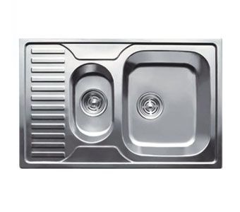 Мойка кухонная нержавейка полуторка с крылом Frap F5078T - фото1