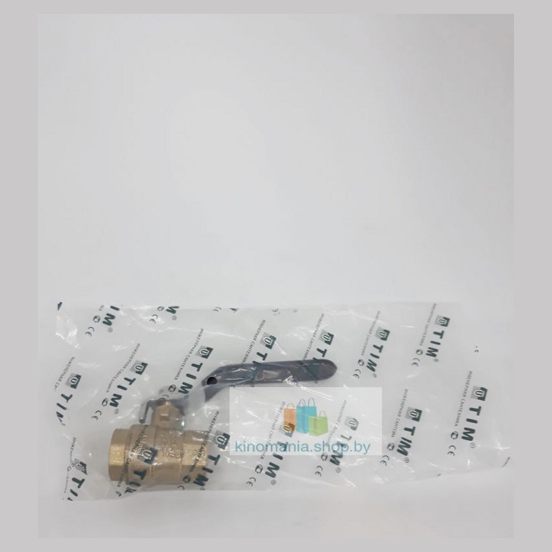 Кран шаровой латунный Г-Г 1/2" ручка TIM DE1202 (DN15) фото-5