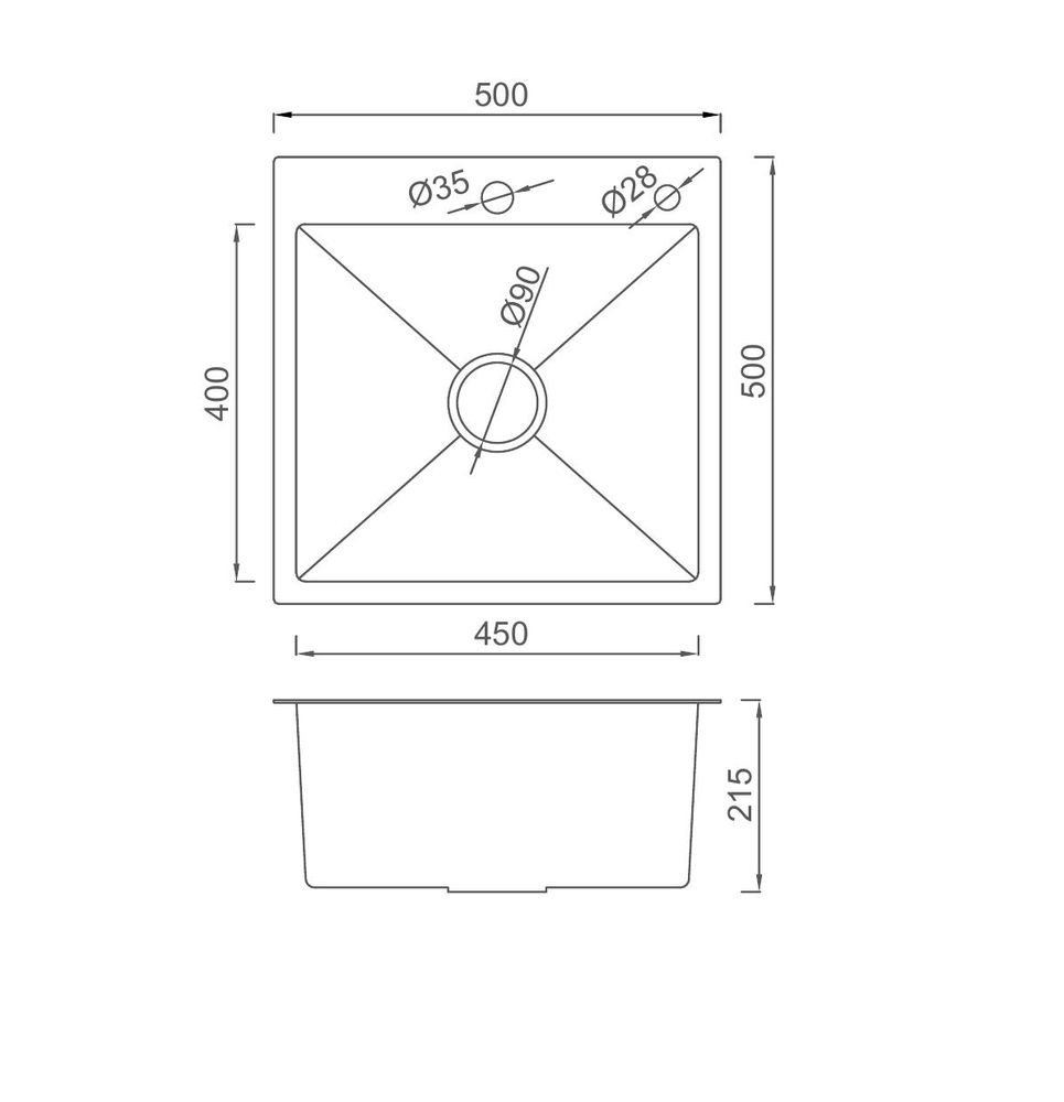 Кухонная мойка Gappo GS5050-3 фото-3