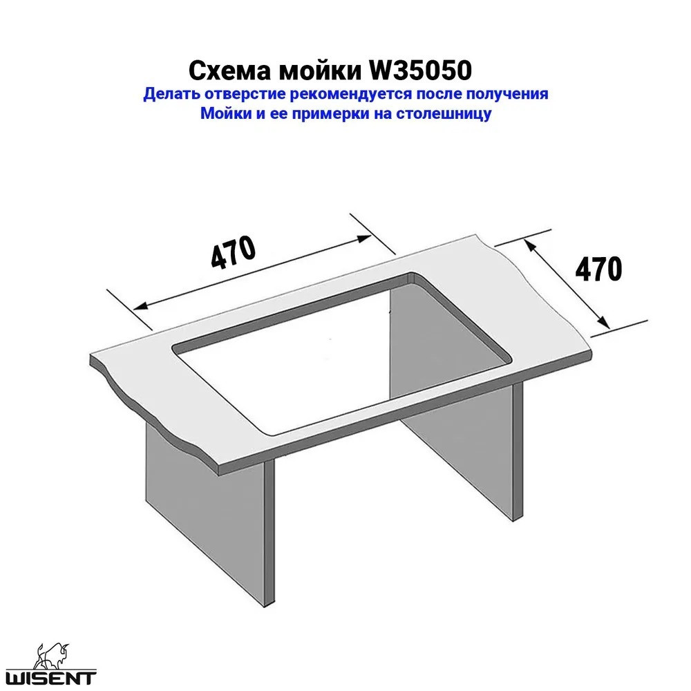 Мойка кухонная Wisent W35050 (сифон W02+ дозатор WW405A) фото-7