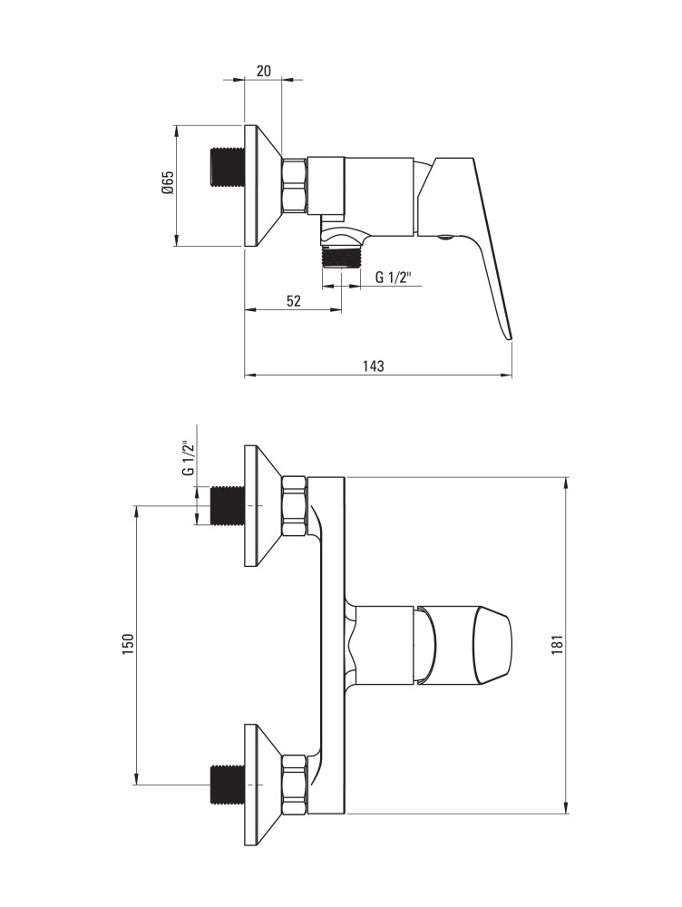 Смеситель для душа Deante Chaber BGC_040M фото-3