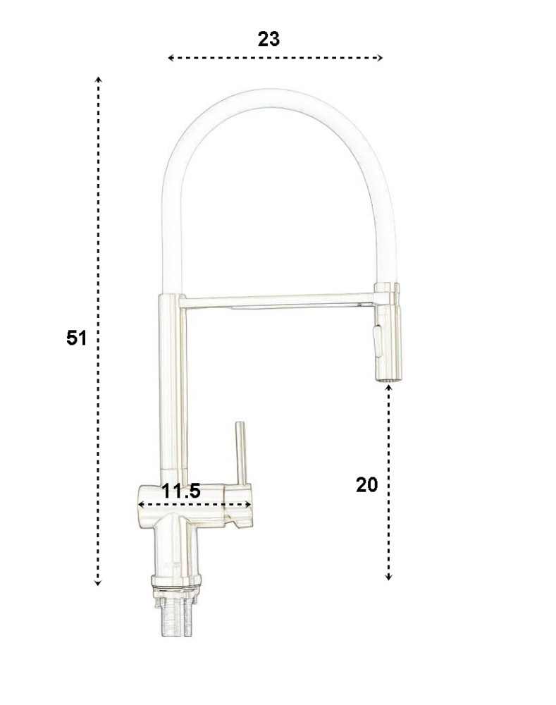 Смеситель для кухни Gerhans K14290B-2 фото-3