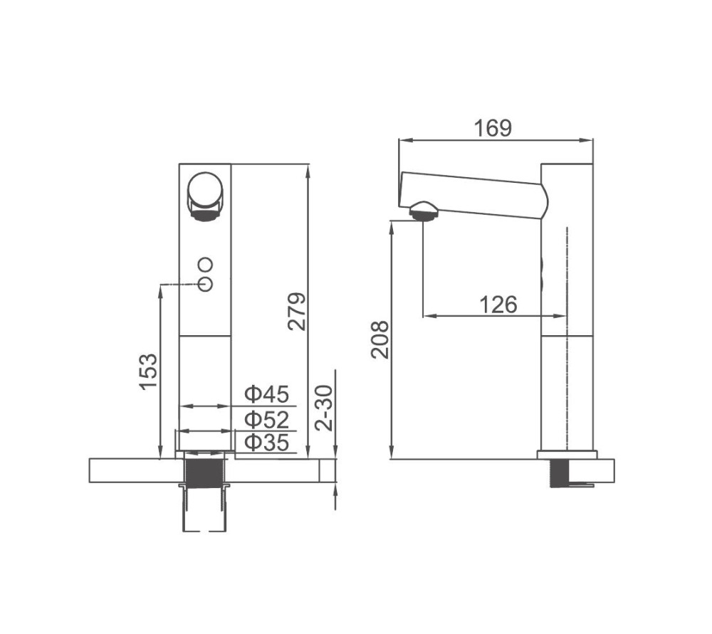 Смеситель для умывальника сенсорный Ledeme L1755A-1 фото-3