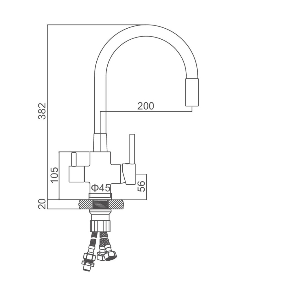 Смеситель для мойки с фильтром Ledeme L74255-2 фото-3