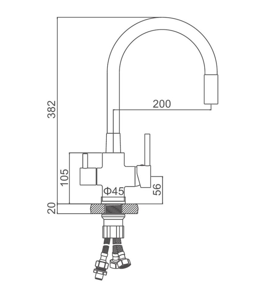 Смеситель для мойки с фильтром Ledeme L74255-9 фото-10