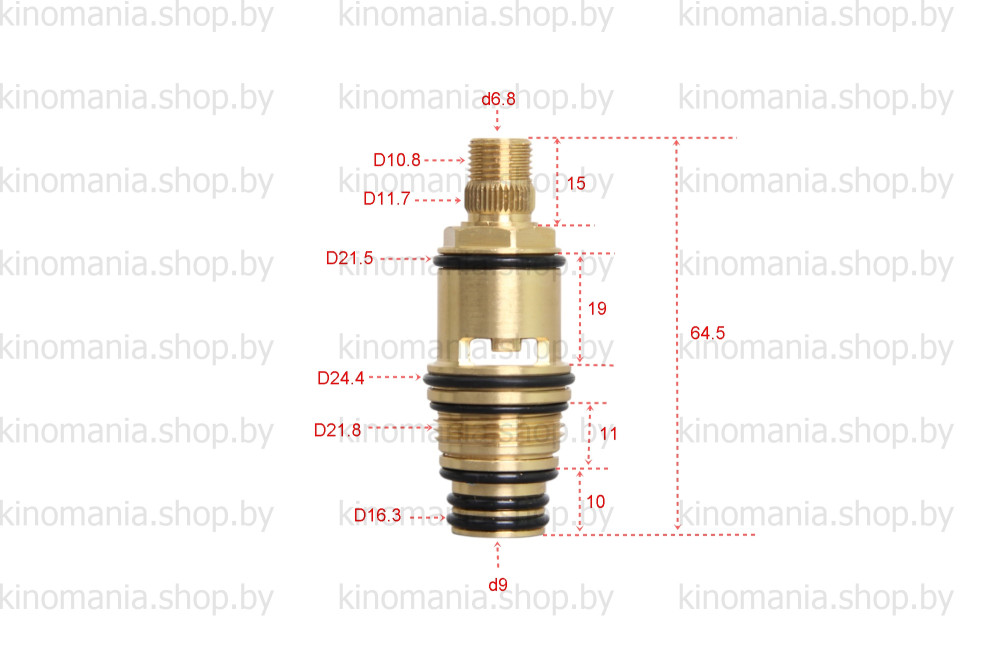 Кран-букса для смесителя Raglo R501.527A - фото2