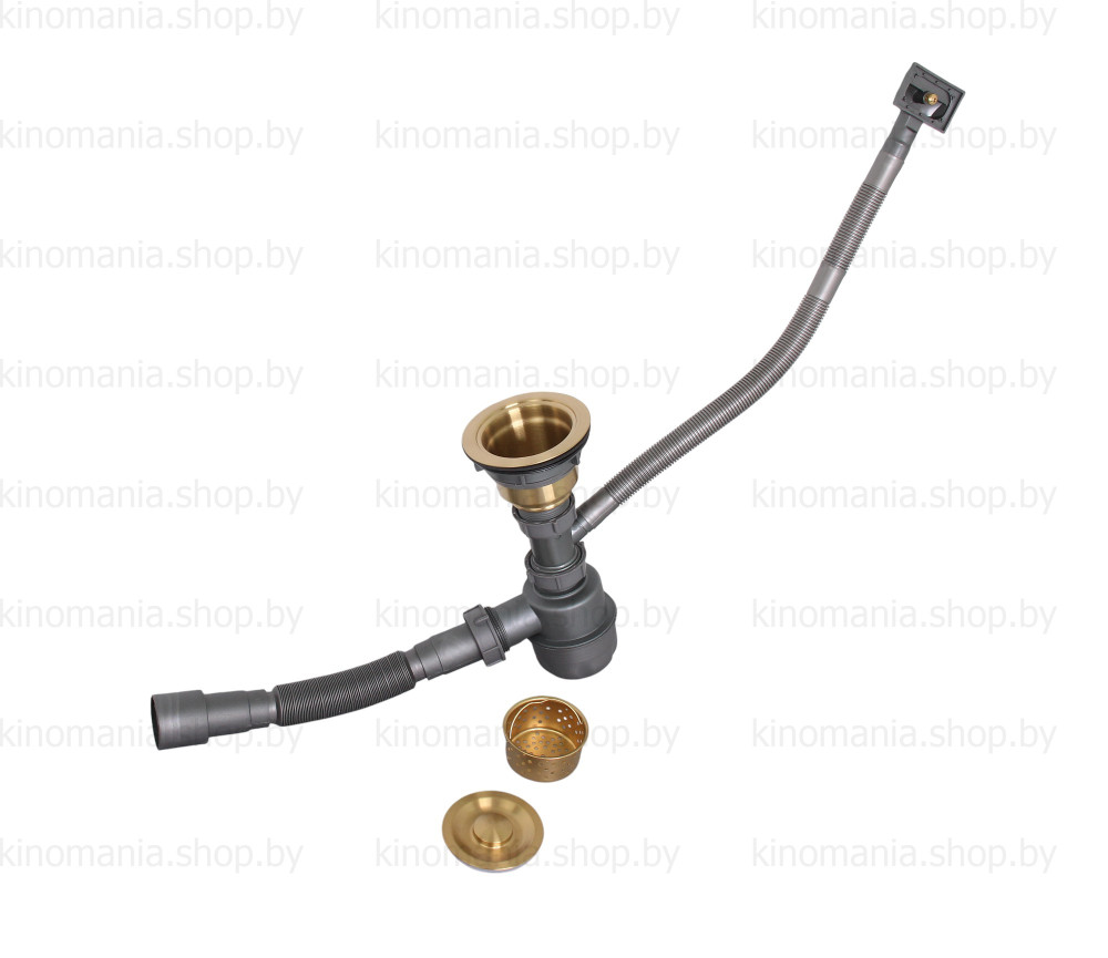 Сифон для кухонной мойки WISENT W02-114G фото-7