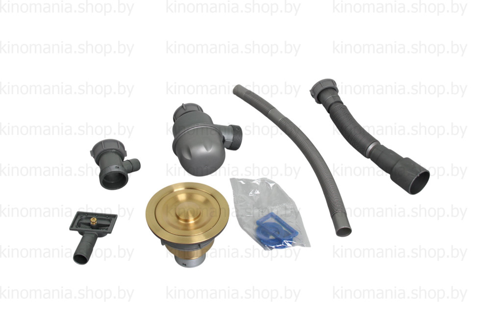 Сифон для кухонной мойки WISENT W02-114G фото-3