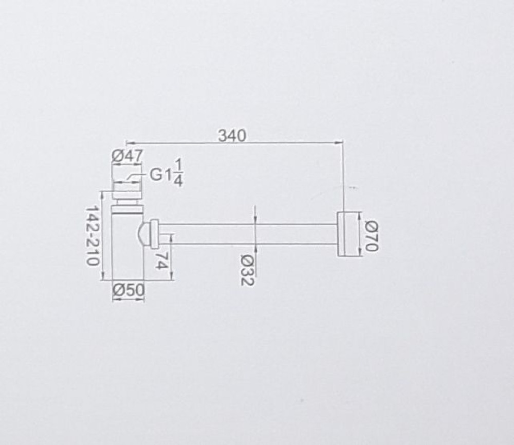 Сифон металлический для умывальника Ledeme L81D фото-3