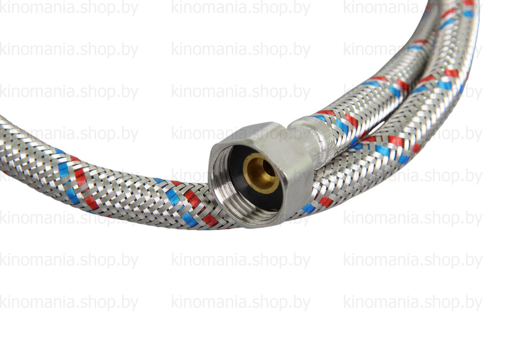 Гибкая подводка для воды TIM C26-8 (80см, Г1/2"-Г1/2",20bar,100°С) фото-7