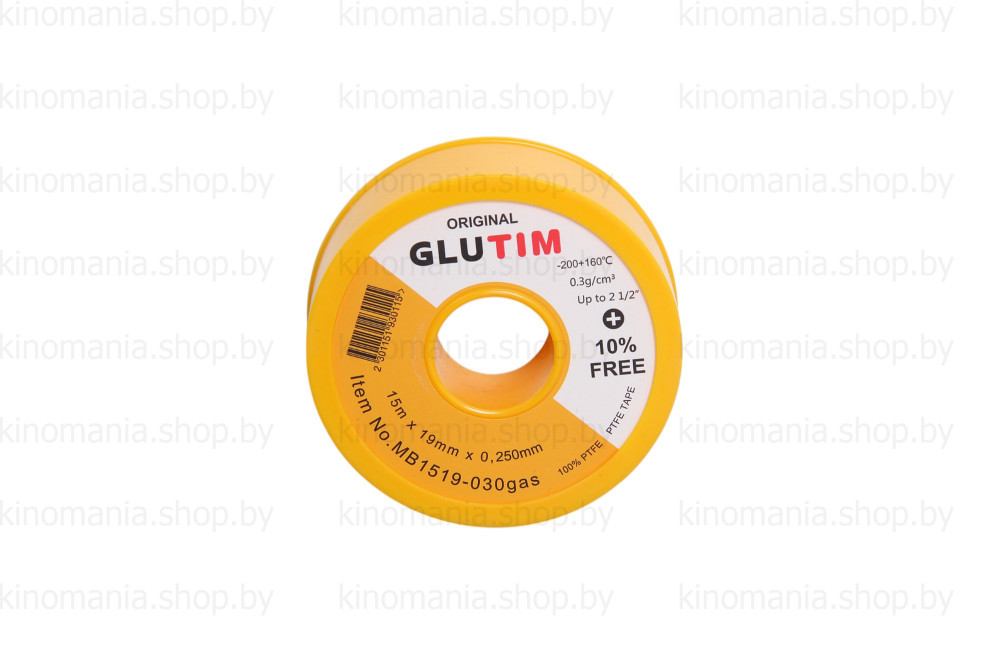 Фумлента для газа TIM MB1519-030gas (большая,19мм*0,25мм*15м;0,3г/см3;до 3/4";-200°C+100°C) - фото1