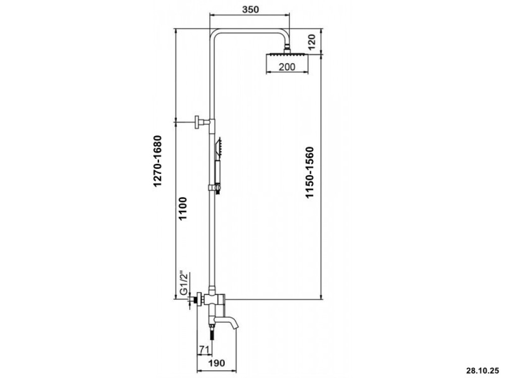 Душевая система Wisent W3502 - фото2