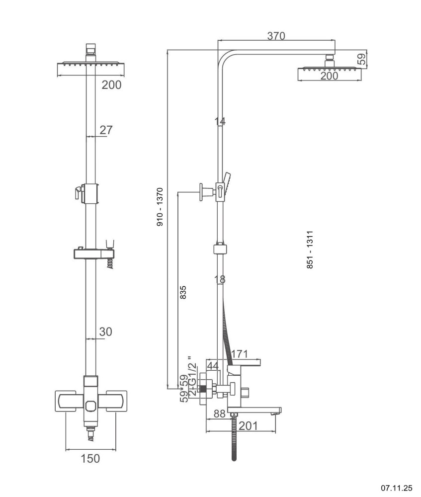 Душевая система Wisent W3506 (материал:силумин/цинк;цвет:хром) - фото2 Душевая система Wisent W3506 (материал:силумин/цинк;цвет:хром) - фото2