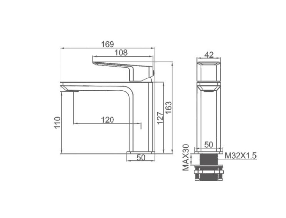 Смеситель для умывальника Gerhans K11007D - фото2
