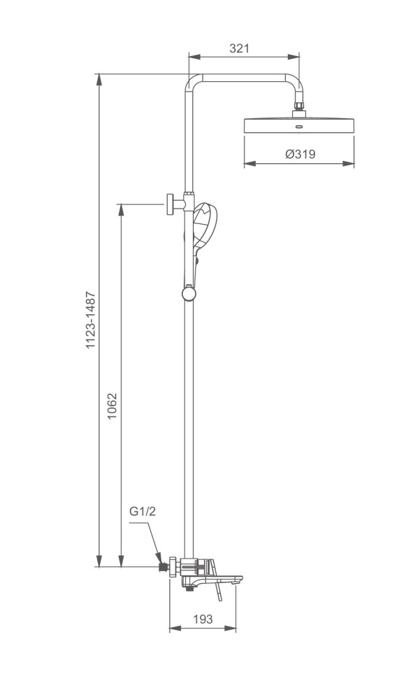 Душевая система Gappo G2427-3 - фото2 Душевая система Gappo G2427-3 - фото2