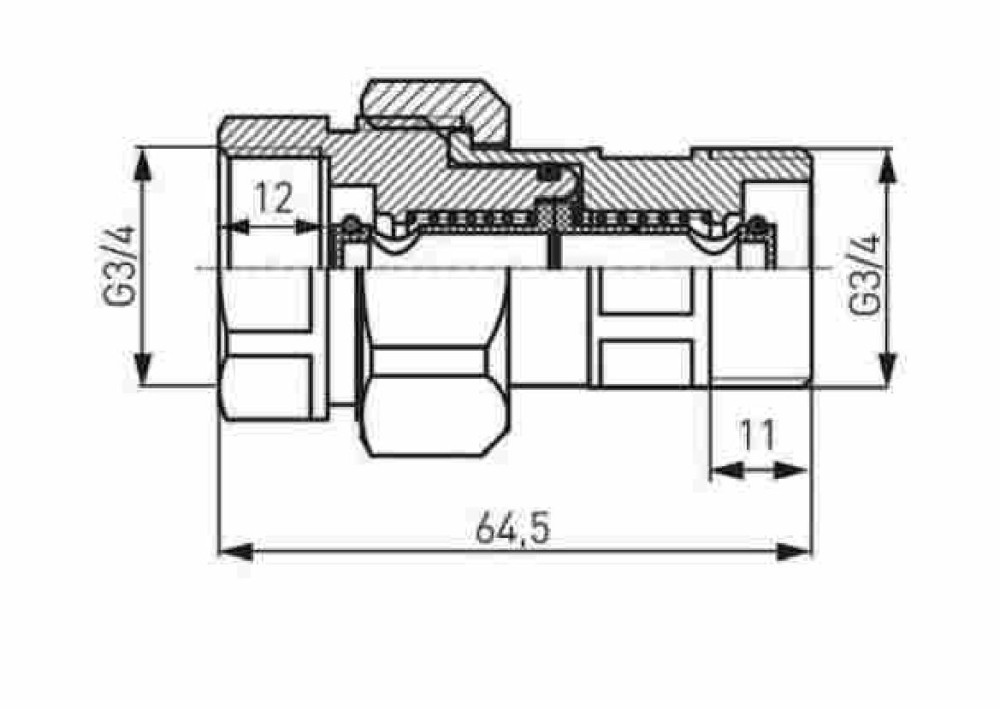 Соединение для мембранного бака быстроразъемное TIM JSK0103 - фото2