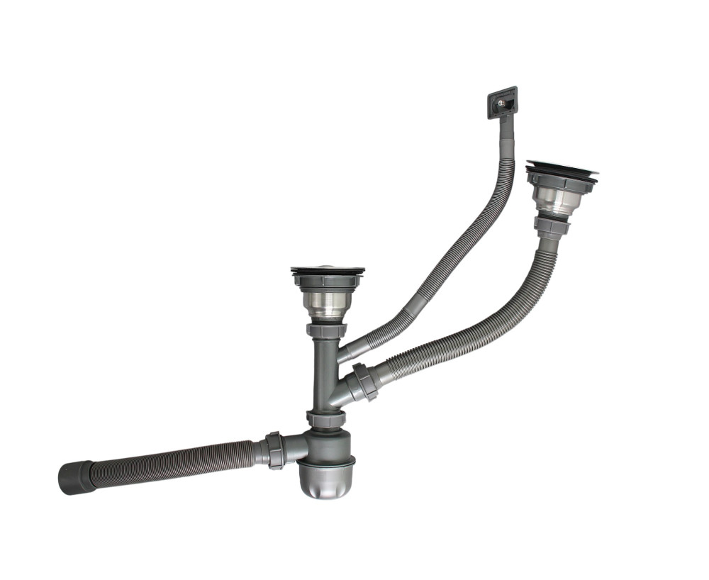 Сифон для кухонной мойки WISENT W02-2-114 - фото2 Сифон для кухонной мойки WISENT W02-2-114 - фото2