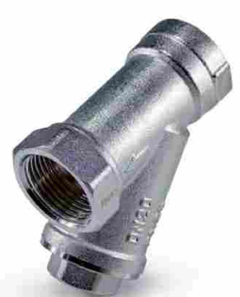 Фильтр механической очистки косой удлиненный никелированный ZEISSLER ZSf.304.0104N (1/2", ВР-ВР, сетка 300 мкм, 59*44 мм ) - фото1