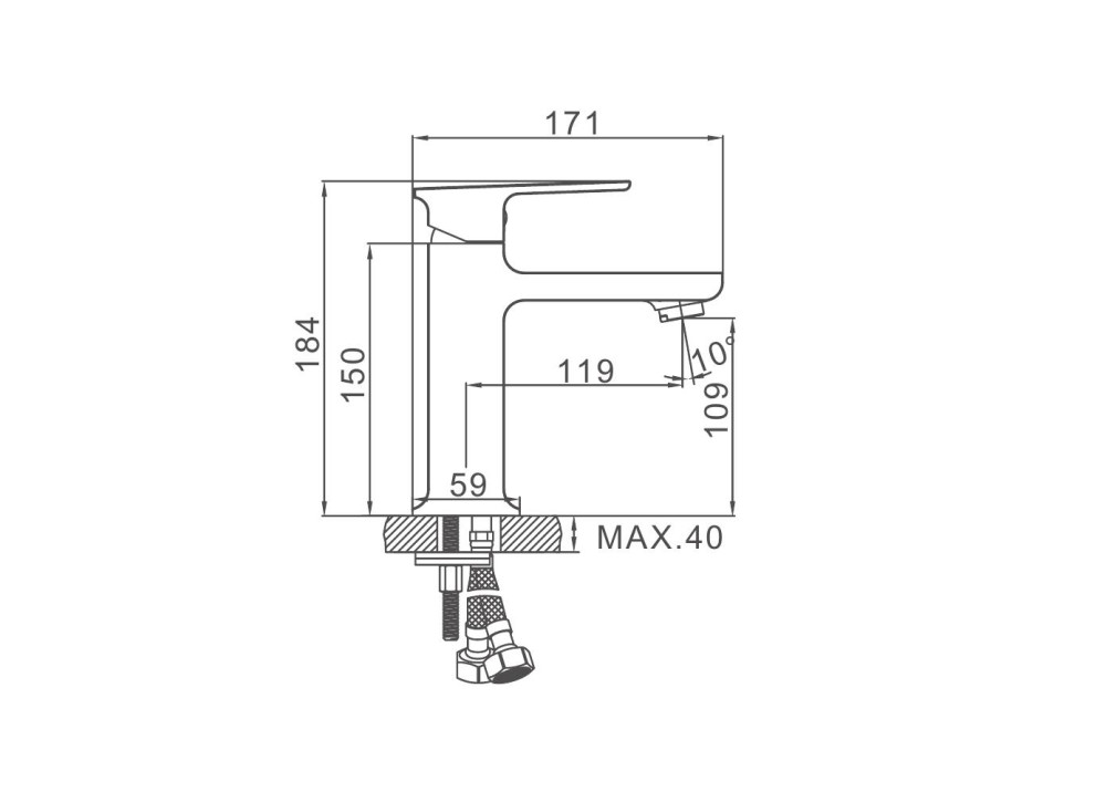 Смеситель для умывальника Gerhans K11028 фото-3