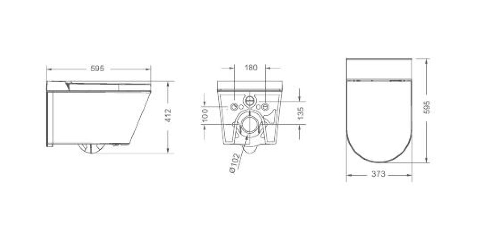 Настенный унитаз Gappo GM2004 фото-3