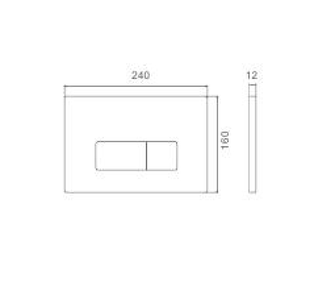 Панель смыва для системы инсталляции для унитаза Gappo GM3102-5 - фото2