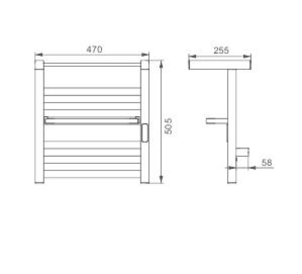 Электрический полотенцесушитель Frap FR2036-6 фото-3