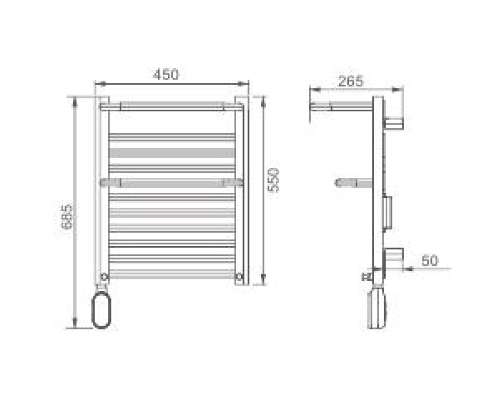Электрический полотенцесушитель Frap FR2059-9 - фото2
