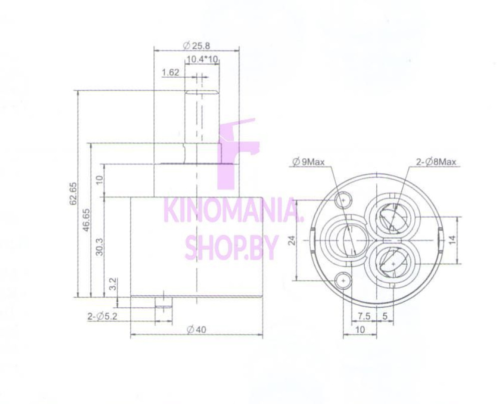 Картридж для смесителя Raglo R500.40 (R500.40-1,2026) фото-3