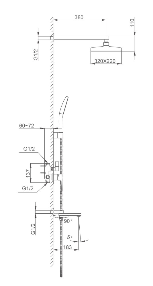 Душевая система Frap F7191 фото-2 Душевая система Frap F7191 фото-2