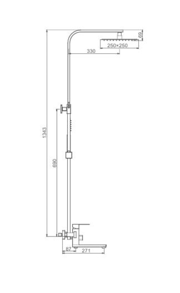 Душевая система Frap F24802-9 фото-2