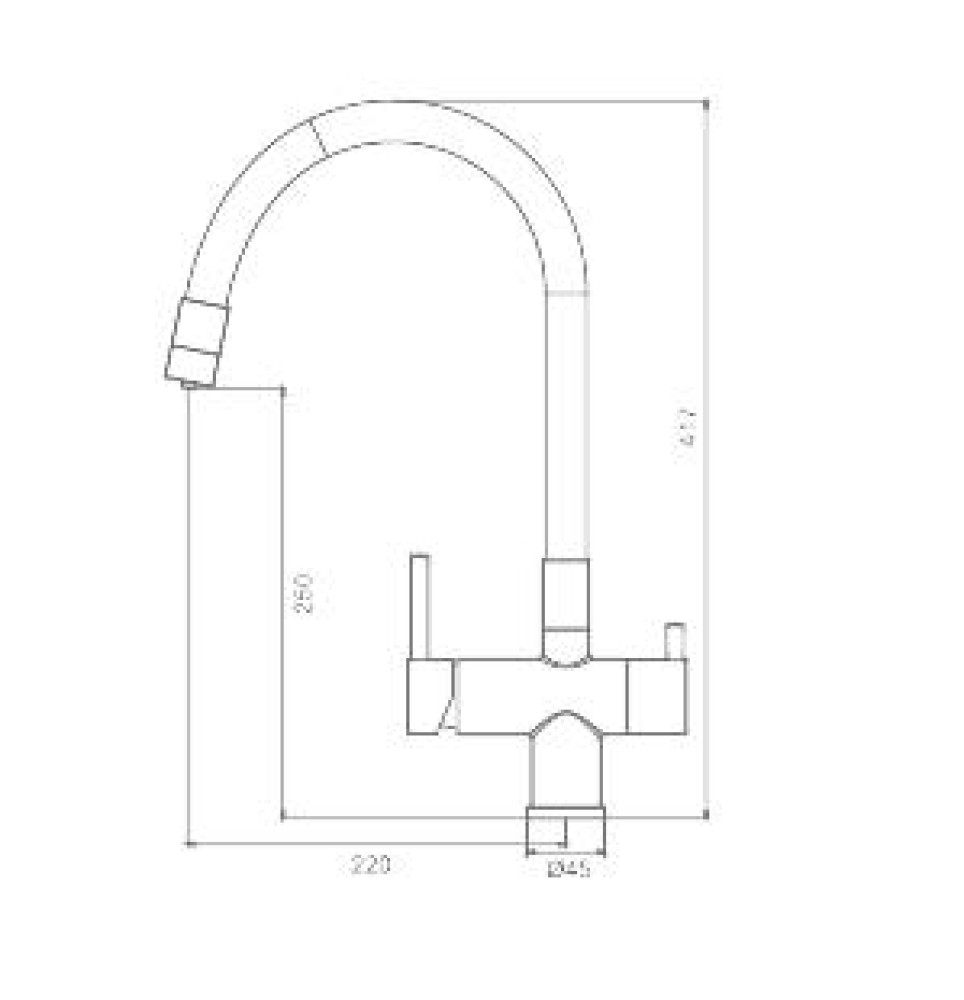 Смеситель для мойки Gappo G4398-30 фото-6
