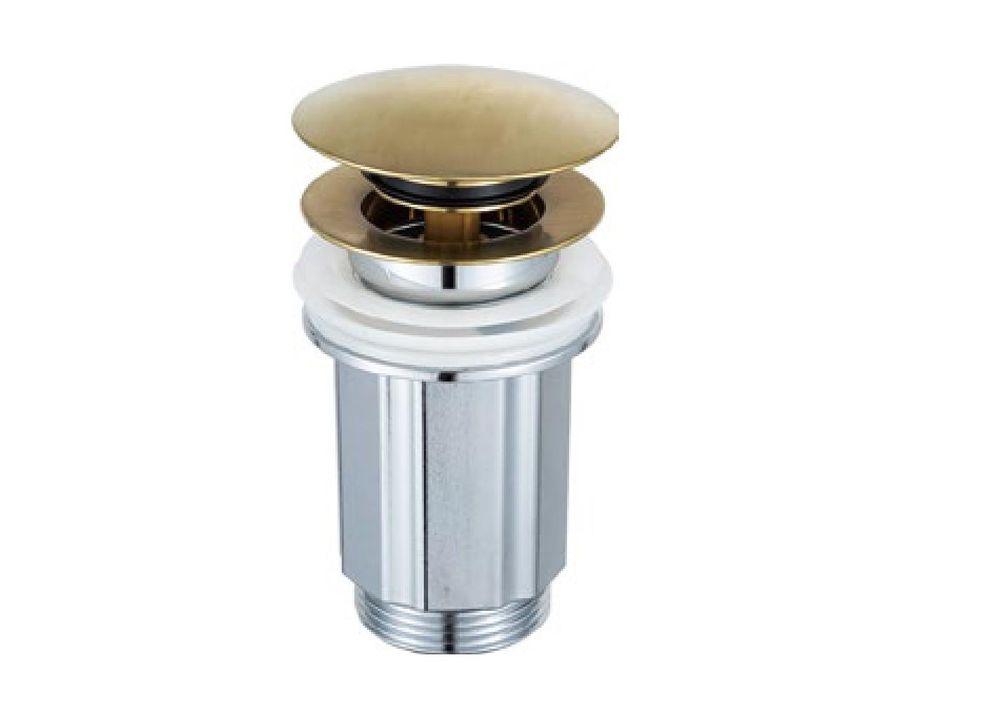 Донный клапан Frap F67-3 (1-1/4",с переливом,сатин золотой) Донный клапан Frap F67-3 (1-1/4",с переливом,сатин золотой)