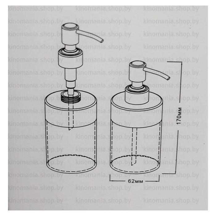 Дозатор для жидкого мыла Ledeme L423-27 - фото2