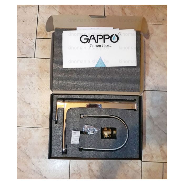 Смеситель для умывальника Gappo G1083-2 фото-5