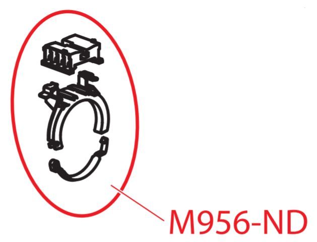 Подвижной держатель отходов для AM инсталяций Alcadrain M956-ND (фиксатор стока,хомут)