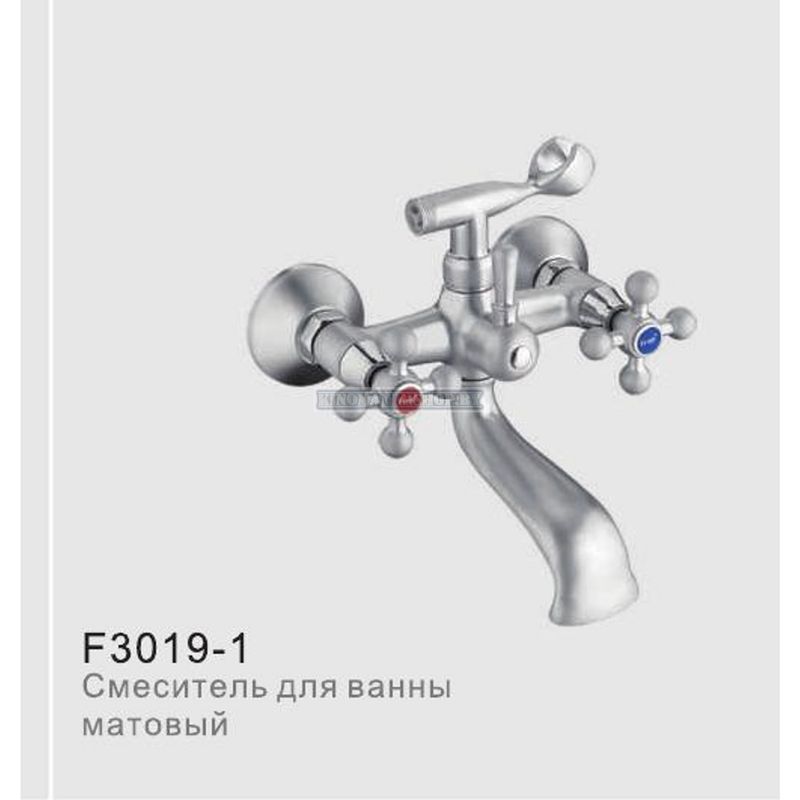 Смеситель для ванны с коротким изливом Frap F3019-1 (мат.:латунь;цвет:матовый),(дивертор:шаровый) - фото1