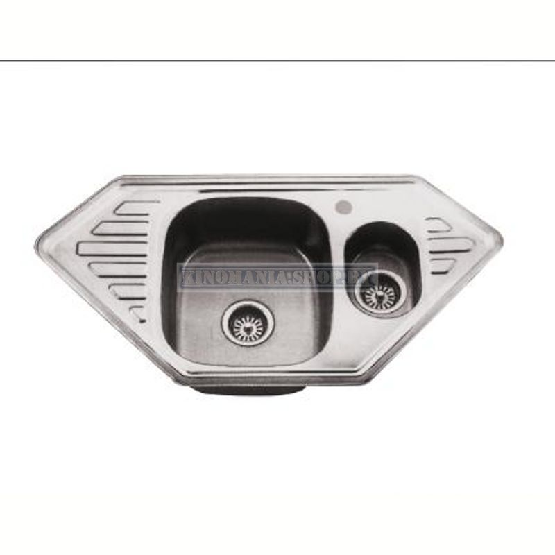 Мойка кухонная нержавейка Frap FD5100 (декор ),(врезная),(1000*500*180),(перелив),(0,8мм),(сифон,крепление,уплотнитель) - фото1