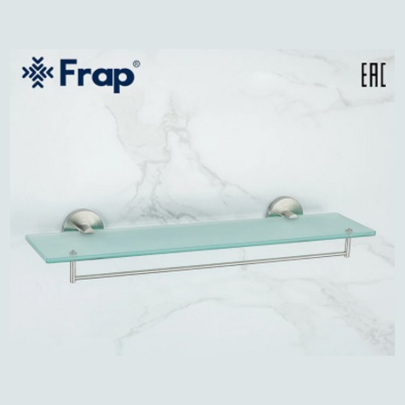 Полка стеклянная для ванной Frap F30107 - фото1