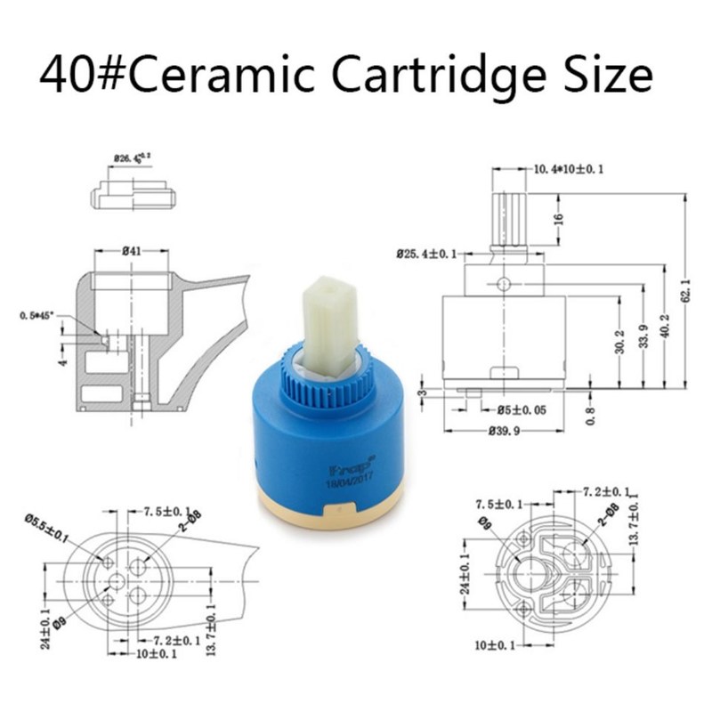 Картридж керамический Frap F50-4 (40мм),(3 режима,экономия воды),(под ручку-рычаг смесителя) фото-4
